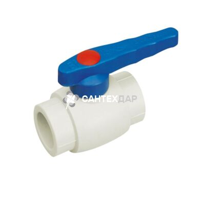 Кран шаровый PPR Blue Ocean 50 мм для холодной воды