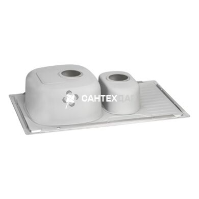 Кухонная мойка из нержавейки Qtap 7850-B Micro Decor 0,8 мм