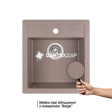 Мойка кухонная Qtap CS 5046 BEI