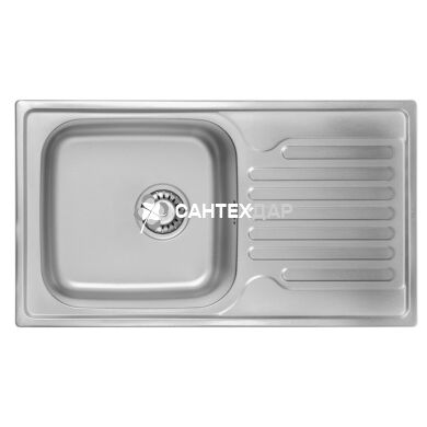 Мойка кухонная ULA 7204 ZS нержавейка Micro Decor 0.8 мм