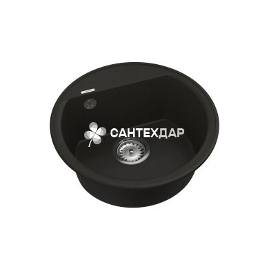 Мийка кварцева Vankor Easy EMR 01.45 Black + сифон