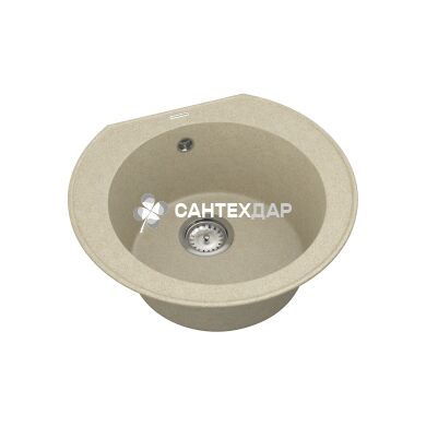 Мийка кварцева Vankor Kres KMR 01.52 beige + сифон