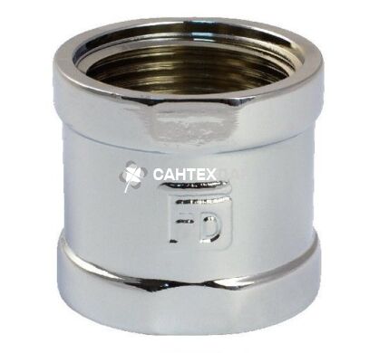 Муфта латунная FADO 1/2 ВВ хром