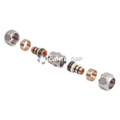 Муфта металлопластиковая обжимная Іcma 16х16 мм №530