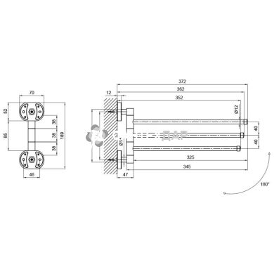 Полотенцедержатель Lidz (CRM)-114.07.03