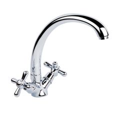 Смеситель кухонный буксовый Q-Tap Dominox CRM 273 резина