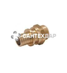 Соединитель с манжетой KAN Push 18x2.5 мм 1/2 НР латунь