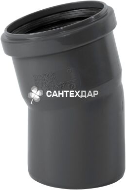 Колено ПП внутренней канализации Ostendorf Safe 75х15&deg;