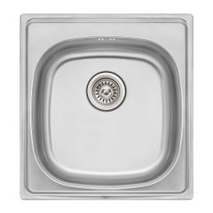 Мийка кухонна з нержавіючої сталі Qtap 5047 Satin 0,8 мм