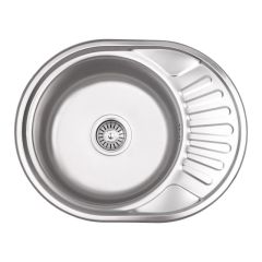 Кухонна мийка нержавіюча Lidz 5745 Micro Decor 0,6 мм