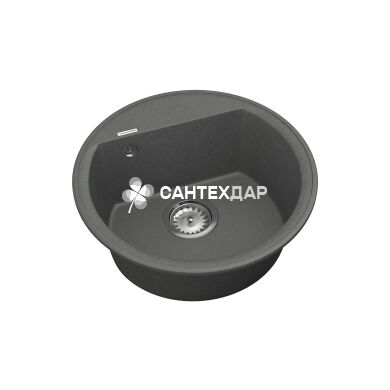 Мойка кварцевая Vankor Easy EMR 01.45 Gray + сифон