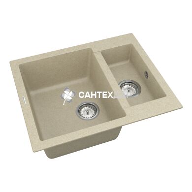 Мойка кварцевая Vankor Orman OMP 03.61 Beige + сифон