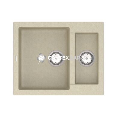 Мойка кварцевая Vankor Orman OMP 03.61 Beige + сифон