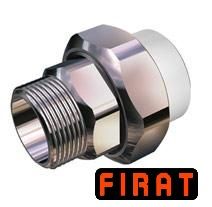 Муфта американка ППР Firat 25х3/4 НР белая