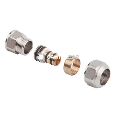 Муфта металлопластиковая обжимная Іcma 16х3/4 ВР №532