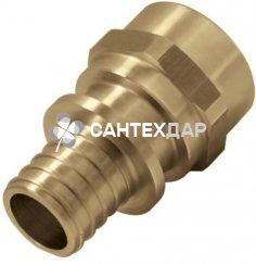 Соединитель с манжетой KAN Push 18x2.5 мм 1/2 ВР латунь