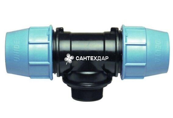 Трійник ПНТ Unidelta 40х1 1/2" ЗР х40