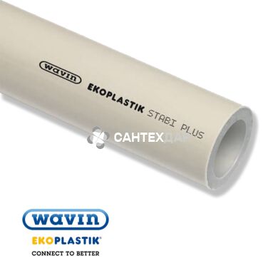 Труба ППР Wavin Ekoplastik армированная алюминевой фольгой PN20 SDR 7.4 20 мм