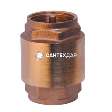 Клапан обратный SD 1 1/4" ВВ с латунным штоком