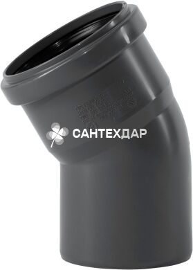 Колено ПП внутренней канализации Ostendorf Safe 75х30&deg;