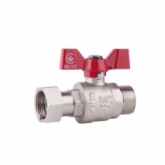 Кран шаровый с накидной гайкой SD Forte 3/4"х3/4" ВН прямой