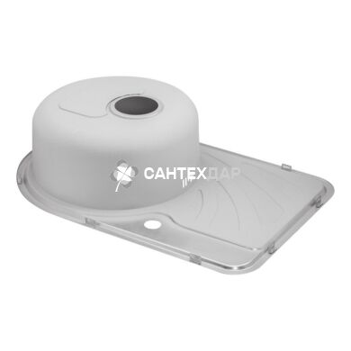 Кухонная мойка из нержавейки Qtap 6744L Micro Decor 0,8 мм