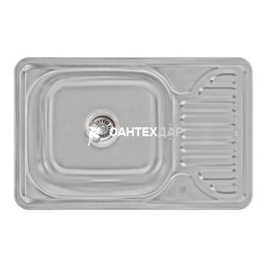 Кухонна мийка нержавіюча Lidz 6642 Micro Decor 0,8 мм