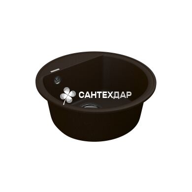 Мойка кварцевая Vankor Easy EMR 01.45 Chocolate + сифон