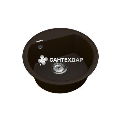 Мойка кварцевая Vankor Easy EMR 01.45 Chocolate + сифон