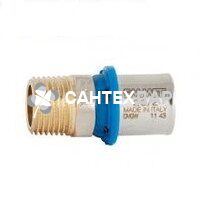 Муфта металлопластиковая пресс Emmeti 20х1/2" НР