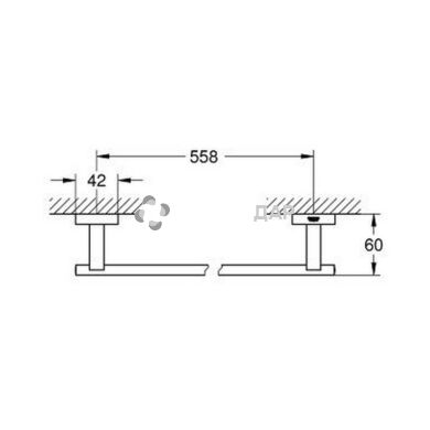 Рушникотримач Grohe Essentials Cube 40509001