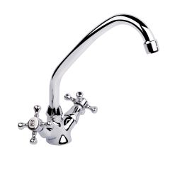 Смеситель кухонный буксовый Q-Tap Mayfair CRM 271 резина