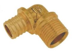 Колено KAN Push 14x2 мм 1/2 НР латунь