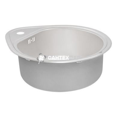 Мийка кухонна з нержавіючої сталі Qtap 4450 Satin 0,8 мм