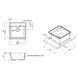 Мойка кухонная Qtap CS 5151 Beton