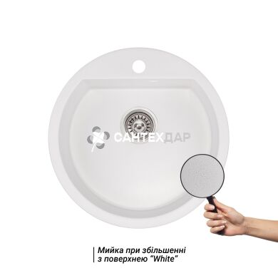 Мийка кухонна Qtap CS D510 WHI