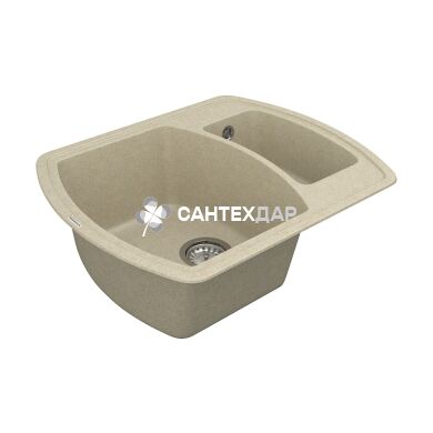 Мийка кварцева Vankor Norton NMP 03.63 Beige + сифон