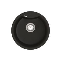Мойка кварцевая Vankor Vena VMR 01.48 Black + сифон