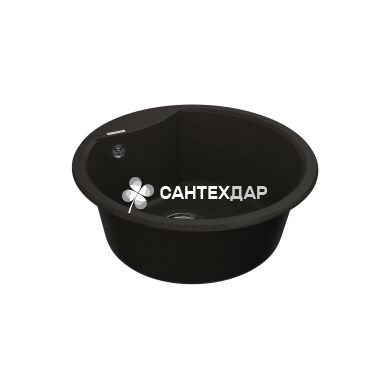 Мойка кварцевая Vankor Vena VMR 01.48 Black + сифон