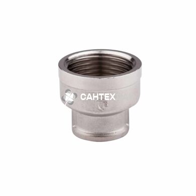 Муфта латунная редукционная SD Forte 3/4х1/2 ВВ никель