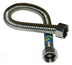 Подводка гибкая Gross для газа гофрированная нержавеющая 1/2" ВВ 1,0 м