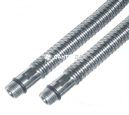Подводка гибкая Gross для смесителя гофрированная нержавеющая М10x1/2" пара 0,6 м
