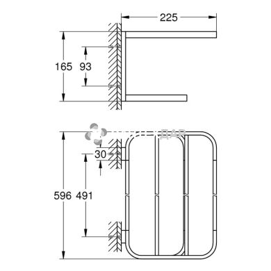 Полка для рушників Grohe Selection 41066000