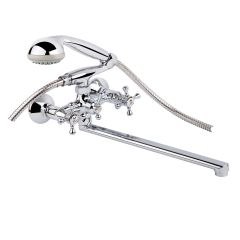 Смеситель для ванной буксовый Q-Tap Mayfair CRM 143 керамика