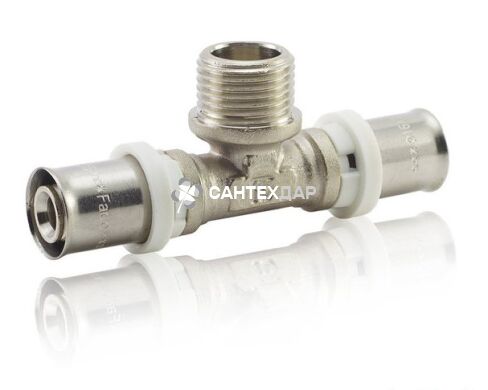 Тройник металлопластиковый пресс FADO 32x1 НР