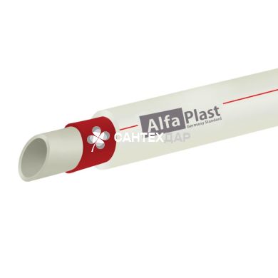 Труба ППР Alfa Plast армированная стекловолокном 25х4.2 мм