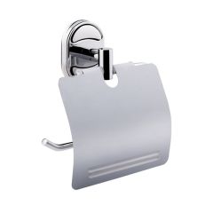 Тримач туалетного паперу Potato P2903 з кришкою хром