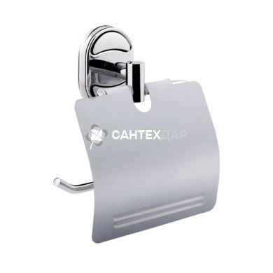 Тримач туалетного паперу Potato P2903 з кришкою хром