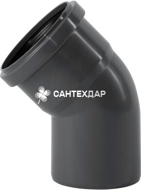 Коліно ПП внутрішньої каналізації Ostendorf Safe 75х45&deg;