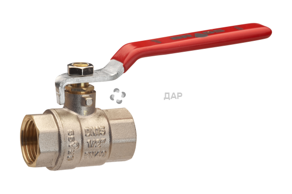 Кран шаровой Brass 25 мм 1" ВВ PN40 ручка